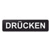 Blacked LaserTEC Leitsysteme - Acryl Schild - Eckig 4 x 16 cm - Selbstklebend - Schwarz Matt - UV beständig - Für Innen und Außen (Achtung)