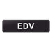Blacked LaserTEC Leitsysteme - Acryl Schild - Eckig 4 x 16 cm - Selbstklebend - Schwarz Matt - UV beständig - Für Innen und Außen (Achtung)