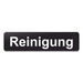 Blacked LaserTEC Leitsysteme - Acryl Schild - Eckig 4 x 16 cm - Selbstklebend - Schwarz Matt - UV beständig - Für Innen und Außen (Achtung)