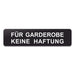 Blacked LaserTEC Leitsysteme - Acryl Schild - Eckig 4 x 16 cm - Selbstklebend - Schwarz Matt - UV beständig - Für Innen und Außen (Achtung)