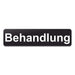 Blacked LaserTEC Leitsysteme - Acryl Schild - Eckig 4 x 16 cm - Selbstklebend - Schwarz Matt - UV beständig - Für Innen und Außen (Achtung)
