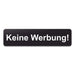 Blacked LaserTEC Leitsysteme - Acryl Schild - Eckig 4 x 16 cm - Selbstklebend - Schwarz Matt - UV beständig - Für Innen und Außen (Achtung)