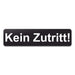 Blacked LaserTEC Leitsysteme - Acryl Schild - Eckig 4 x 16 cm - Selbstklebend - Schwarz Matt - UV beständig - Für Innen und Außen (Achtung)