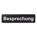 Blacked LaserTEC Leitsysteme - Acryl Schild - Eckig 4 x 16 cm - Selbstklebend - Schwarz Matt - UV beständig - Für Innen und Außen (Achtung)