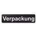 Blacked LaserTEC Leitsysteme - Acryl Schild - Eckig 4 x 16 cm - Selbstklebend - Schwarz Matt - UV beständig - Für Innen und Außen (Achtung)