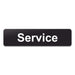 Blacked LaserTEC Leitsysteme - Acryl Schild - Eckig 4 x 16 cm - Selbstklebend - Schwarz Matt - UV beständig - Für Innen und Außen (Achtung)