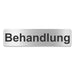Blacked LaserTEC Leitsysteme - Acryl Schild - Eckig 4 x 16 cm - Selbstklebend - Silber gebürstet - Metall-Optik - UV beständig - Für Innen und Außen (Achtung)