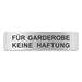 Blacked LaserTEC Leitsysteme - Acryl Schild - Eckig 4 x 16 cm - Selbstklebend - Silber gebürstet - Metall-Optik - UV beständig - Für Innen und Außen (Achtung)