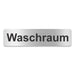 Blacked LaserTEC Leitsysteme - Acryl Schild - Eckig 4 x 16 cm - Selbstklebend - Silber gebürstet - Metall-Optik - UV beständig - Für Innen und Außen (Achtung)