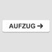 Blacked LaserTEC Leitsysteme - Acryl Schild - Eckig 4 x 16 cm - Selbstklebend - Weiß Matt - UV beständig - Für Innen und Außen (Achtung)