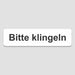 Blacked LaserTEC Leitsysteme - Acryl Schild - Eckig 4 x 16 cm - Selbstklebend - Weiß Matt - UV beständig - Für Innen und Außen (Achtung)