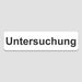 Blacked LaserTEC Leitsysteme - Acryl Schild - Eckig 4 x 16 cm - Selbstklebend - Weiß Matt - UV beständig - Für Innen und Außen (Achtung)