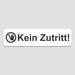 Blacked LaserTEC Leitsysteme - Acryl Schild - Eckig 4 x 16 cm - Selbstklebend - Weiß Matt - UV beständig - Für Innen und Außen (Achtung)