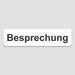 Blacked LaserTEC Leitsysteme - Acryl Schild - Eckig 4 x 16 cm - Selbstklebend - Weiß Matt - UV beständig - Für Innen und Außen (Achtung)
