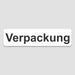 Blacked LaserTEC Leitsysteme - Acryl Schild - Eckig 4 x 16 cm - Selbstklebend - Weiß Matt - UV beständig - Für Innen und Außen (Achtung)