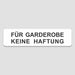 Blacked LaserTEC Leitsysteme - Acryl Schild - Eckig 4 x 16 cm - Selbstklebend - Weiß Matt - UV beständig - Für Innen und Außen (Achtung)