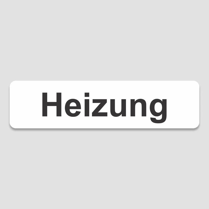 Blacked LaserTEC Leitsysteme - Acryl Schild - Eckig 4 x 16 cm - Selbstklebend - Weiß Matt - UV beständig - Für Innen und Außen (Achtung)