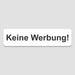 Blacked LaserTEC Leitsysteme - Acryl Schild - Eckig 4 x 16 cm - Selbstklebend - Weiß Matt - UV beständig - Für Innen und Außen (Achtung)