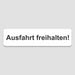 Blacked LaserTEC Leitsysteme - Acryl Schild - Eckig 4 x 16 cm - Selbstklebend - Weiß Matt - UV beständig - Für Innen und Außen (Achtung)