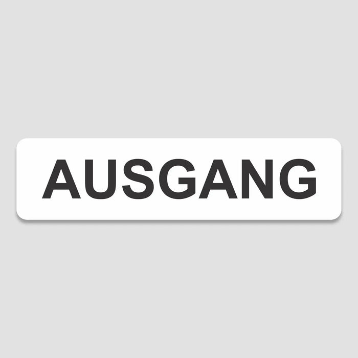 Blacked LaserTEC Leitsysteme - Acryl Schild - Eckig 4 x 16 cm - Selbstklebend - Weiß Matt - UV beständig - Für Innen und Außen (Achtung)