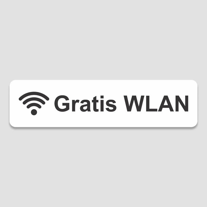 Blacked LaserTEC Leitsysteme - Acryl Schild - Eckig 4 x 16 cm - Selbstklebend - Weiß Matt - UV beständig - Für Innen und Außen (Achtung)