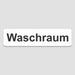 Blacked LaserTEC Leitsysteme - Acryl Schild - Eckig 4 x 16 cm - Selbstklebend - Weiß Matt - UV beständig - Für Innen und Außen (Achtung)