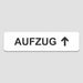 Blacked LaserTEC Leitsysteme - Acryl Schild - Eckig 4 x 16 cm - Selbstklebend - Weiß Matt - UV beständig - Für Innen und Außen (Achtung)