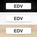Blacked LaserTEC Leitsysteme - Acryl Schild - Eckig 4 x 16 cm - Selbstklebend - Weiß Matt - UV beständig - Für Innen und Außen (Achtung)