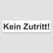 Blacked LaserTEC Leitsysteme - Acryl Schild - Eckig 4 x 16 cm - Selbstklebend - Weiß Matt - UV beständig - Für Innen und Außen (Achtung)