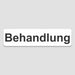 Blacked LaserTEC Leitsysteme - Acryl Schild - Eckig 4 x 16 cm - Selbstklebend - Weiß Matt - UV beständig - Für Innen und Außen (Achtung)