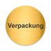 Blacked LaserTEC Leitsysteme - Acryl Schild - Rund 10 cm Durchmesser - Selbstklebend - Gold gebürstet - Metall-Optik - UV beständig - Für Innen und Außen (Achtung)