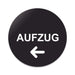 Blacked LaserTEC Leitsysteme - Acryl Schild - Rund 10 cm Durchmesser - Selbstklebend - Schwarz Matt - UV beständig - Für Innen und Außen (Achtung)