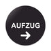 Blacked LaserTEC Leitsysteme - Acryl Schild - Rund 10 cm Durchmesser - Selbstklebend - Schwarz Matt - UV beständig - Für Innen und Außen (Achtung)