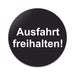 Blacked LaserTEC Leitsysteme - Acryl Schild - Rund 10 cm Durchmesser - Selbstklebend - Schwarz Matt - UV beständig - Für Innen und Außen (Achtung)