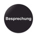 Blacked LaserTEC Leitsysteme - Acryl Schild - Rund 10 cm Durchmesser - Selbstklebend - Schwarz Matt - UV beständig - Für Innen und Außen (Achtung)