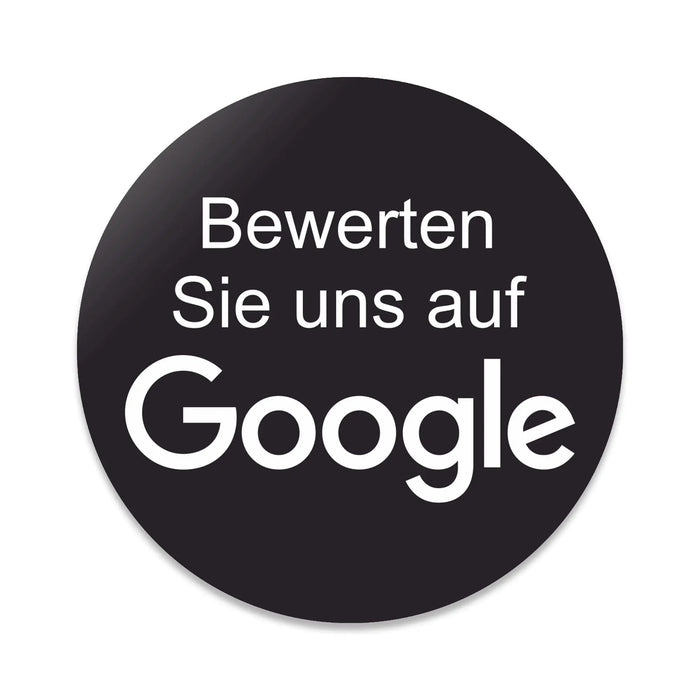 Blacked LaserTEC Leitsysteme - Acryl Schild - Rund 10 cm Durchmesser - Selbstklebend - Schwarz Matt - UV beständig - Für Innen und Außen (Achtung)