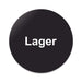 Blacked LaserTEC Leitsysteme - Acryl Schild - Rund 10 cm Durchmesser - Selbstklebend - Schwarz Matt - UV beständig - Für Innen und Außen (Achtung)