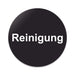 Blacked LaserTEC Leitsysteme - Acryl Schild - Rund 10 cm Durchmesser - Selbstklebend - Schwarz Matt - UV beständig - Für Innen und Außen (Achtung)
