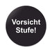 Blacked LaserTEC Leitsysteme - Acryl Schild - Rund 10 cm Durchmesser - Selbstklebend - Schwarz Matt - UV beständig - Für Innen und Außen (Achtung)