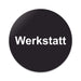 Blacked LaserTEC Leitsysteme - Acryl Schild - Rund 10 cm Durchmesser - Selbstklebend - Schwarz Matt - UV beständig - Für Innen und Außen (Achtung)