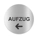 Blacked LaserTEC Leitsysteme - Acryl Schild - Rund 10 cm Durchmesser - Selbstklebend - Silber gebürstet - Metall-Optik - UV beständig - Für Innen und Außen (Achtung)