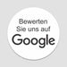 Blacked LaserTEC Leitsysteme - Acryl Schild - Rund 10 cm Durchmesser - Selbstklebend - Weiß Matt - UV beständig - Für Innen und Außen (Achtung)