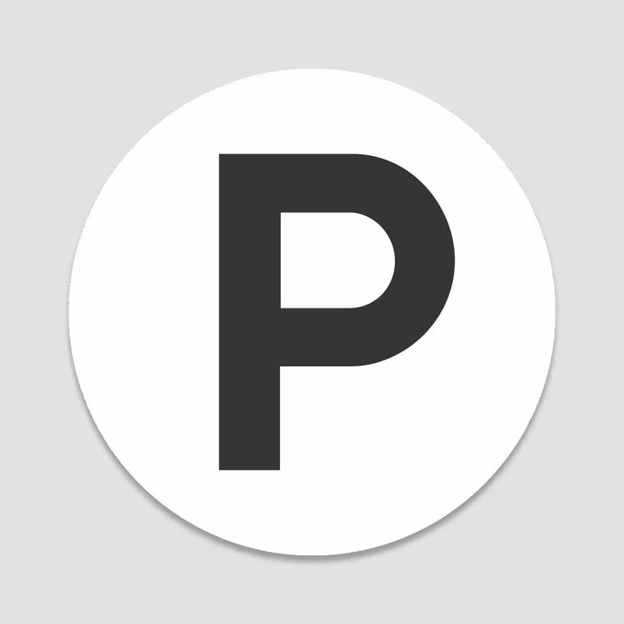 Blacked LaserTEC Leitsysteme - Acryl Schild - Rund 10 cm Durchmesser - Selbstklebend - Weiß Matt - UV beständig - Für Innen und Außen (Achtung)