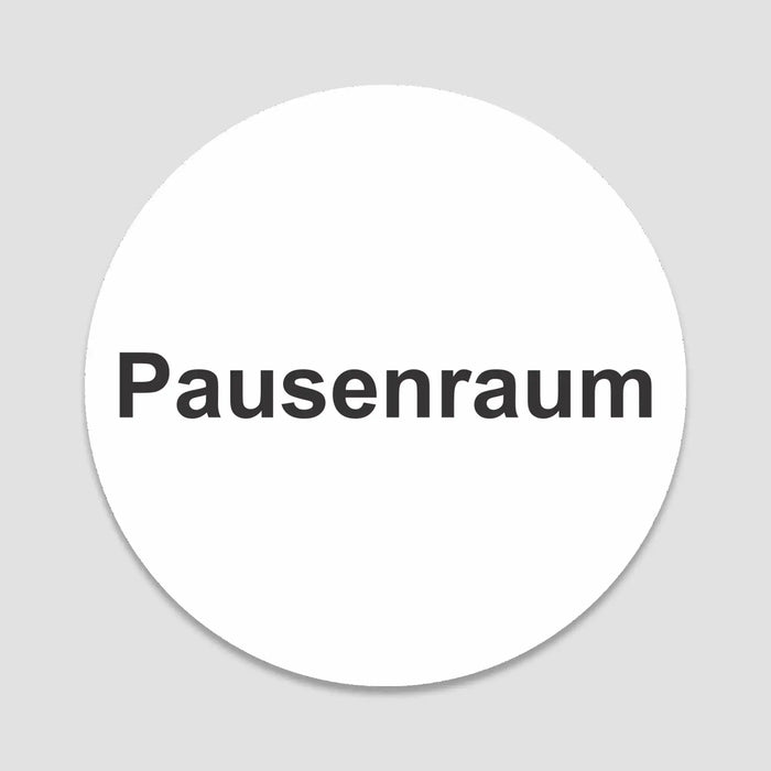 Blacked LaserTEC Leitsysteme - Acryl Schild - Rund 10 cm Durchmesser - Selbstklebend - Weiß Matt - UV beständig - Für Innen und Außen (Achtung)