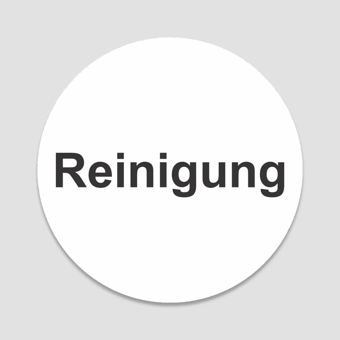 Blacked LaserTEC Leitsysteme - Acryl Schild - Rund 10 cm Durchmesser - Selbstklebend - Weiß Matt - UV beständig - Für Innen und Außen (Achtung)