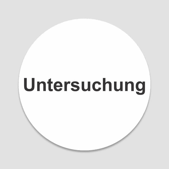 Blacked LaserTEC Leitsysteme - Acryl Schild - Rund 10 cm Durchmesser - Selbstklebend - Weiß Matt - UV beständig - Für Innen und Außen (Achtung)