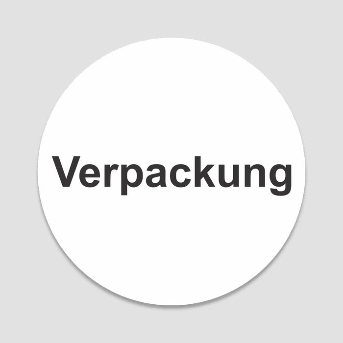 Blacked LaserTEC Leitsysteme - Acryl Schild - Rund 10 cm Durchmesser - Selbstklebend - Weiß Matt - UV beständig - Für Innen und Außen (Achtung)
