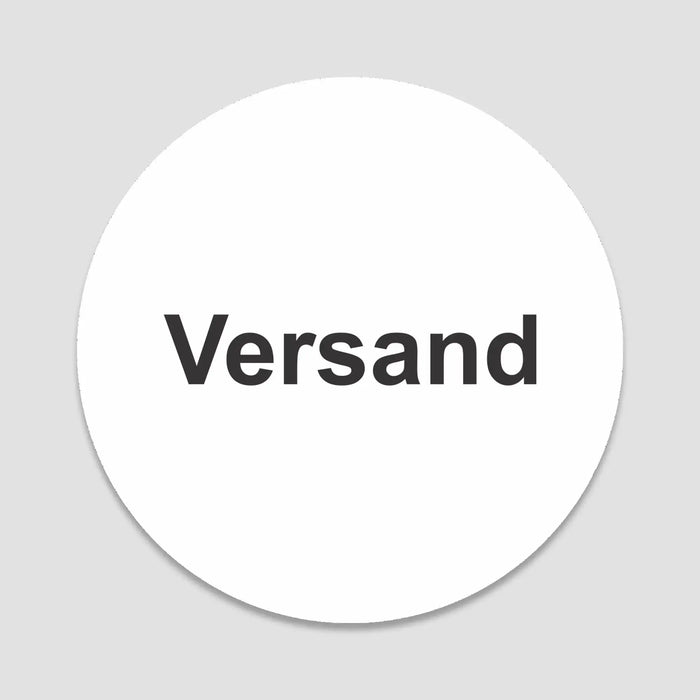 Blacked LaserTEC Leitsysteme - Acryl Schild - Rund 10 cm Durchmesser - Selbstklebend - Weiß Matt - UV beständig - Für Innen und Außen (Achtung)