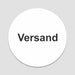 Blacked LaserTEC Leitsysteme - Acryl Schild - Rund 10 cm Durchmesser - Selbstklebend - Weiß Matt - UV beständig - Für Innen und Außen (Achtung)