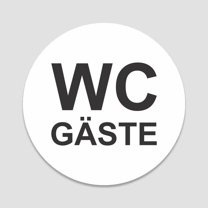 Blacked LaserTEC Leitsysteme - Acryl Schild - Rund 10 cm Durchmesser - Selbstklebend - Weiß Matt - UV beständig - Für Innen und Außen (Achtung)